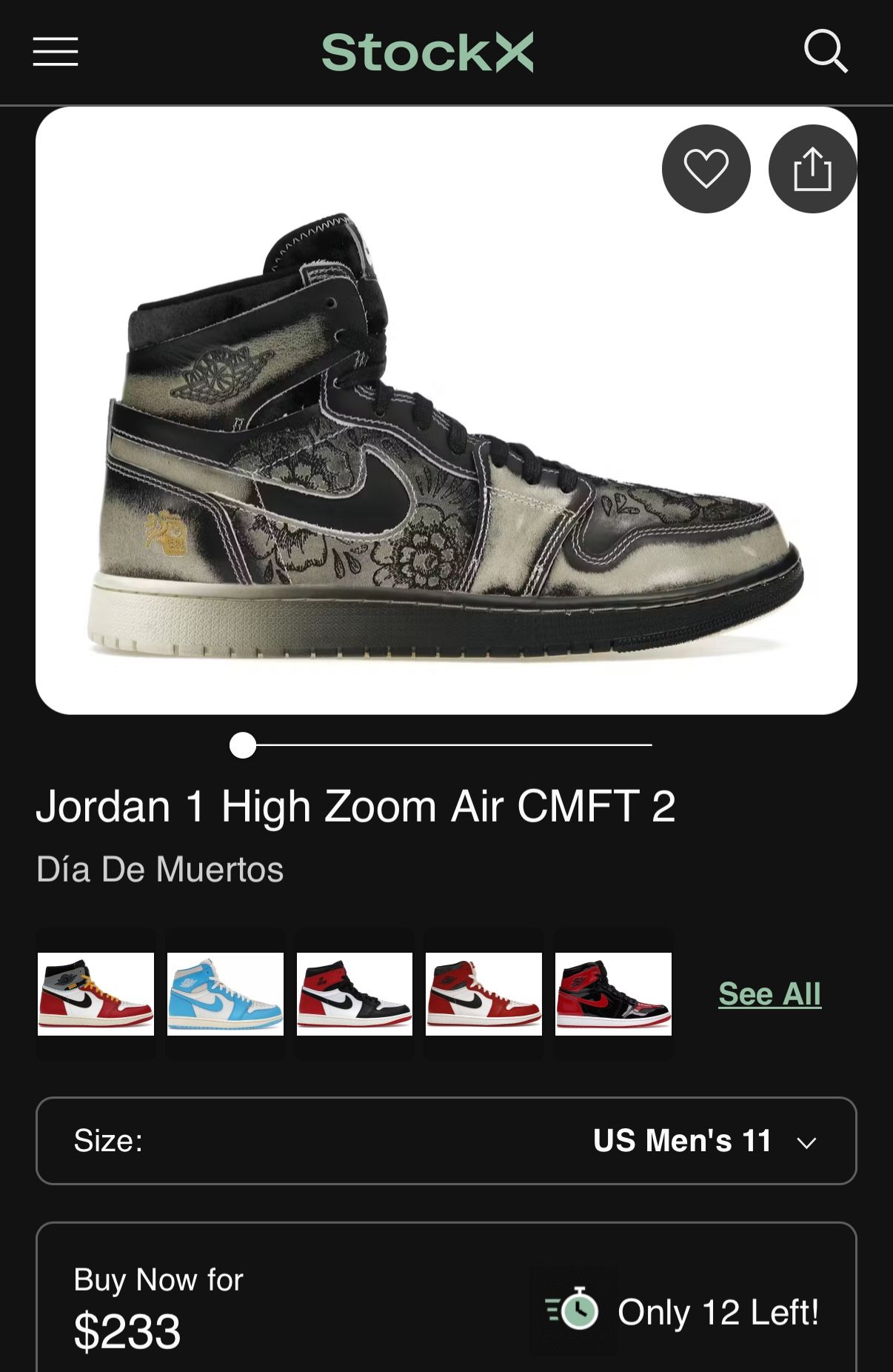 Jordan 1 High Zoom Air CMFT 2 Día De Muertos