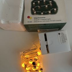 Vintage Department 56 “Village Accessories - String of 12 Snowman Lights”