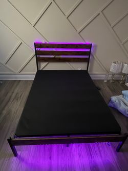 Full size bed frame and bunky board