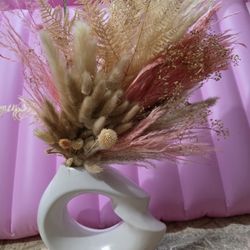 Boho style dried flowers bouquets set of 8 pcs, size approx 15"-18" for party, wedding, baby shower, birthday party...