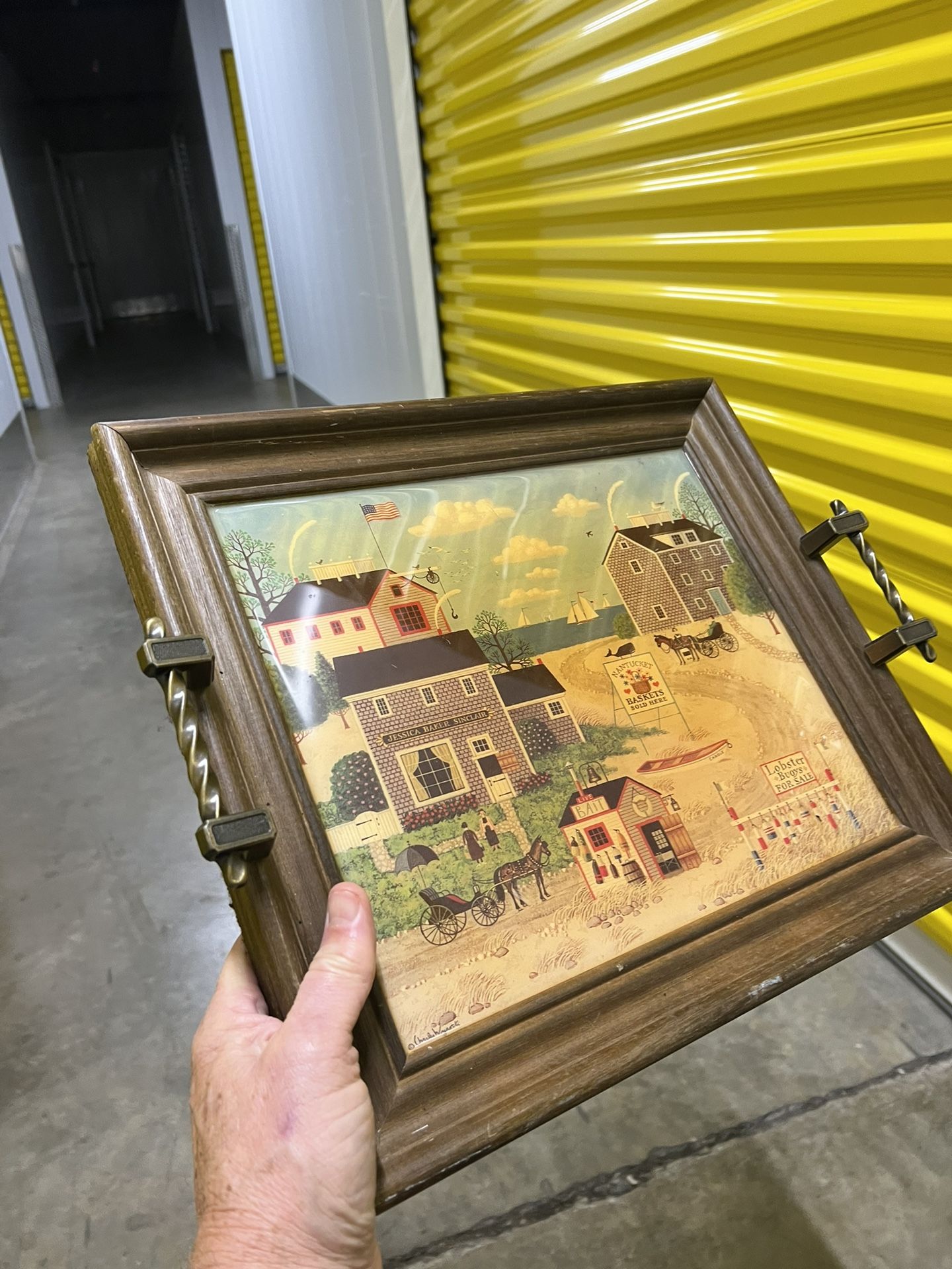 Serving Tray Or Has Mounting Bracket To Hang On Wall