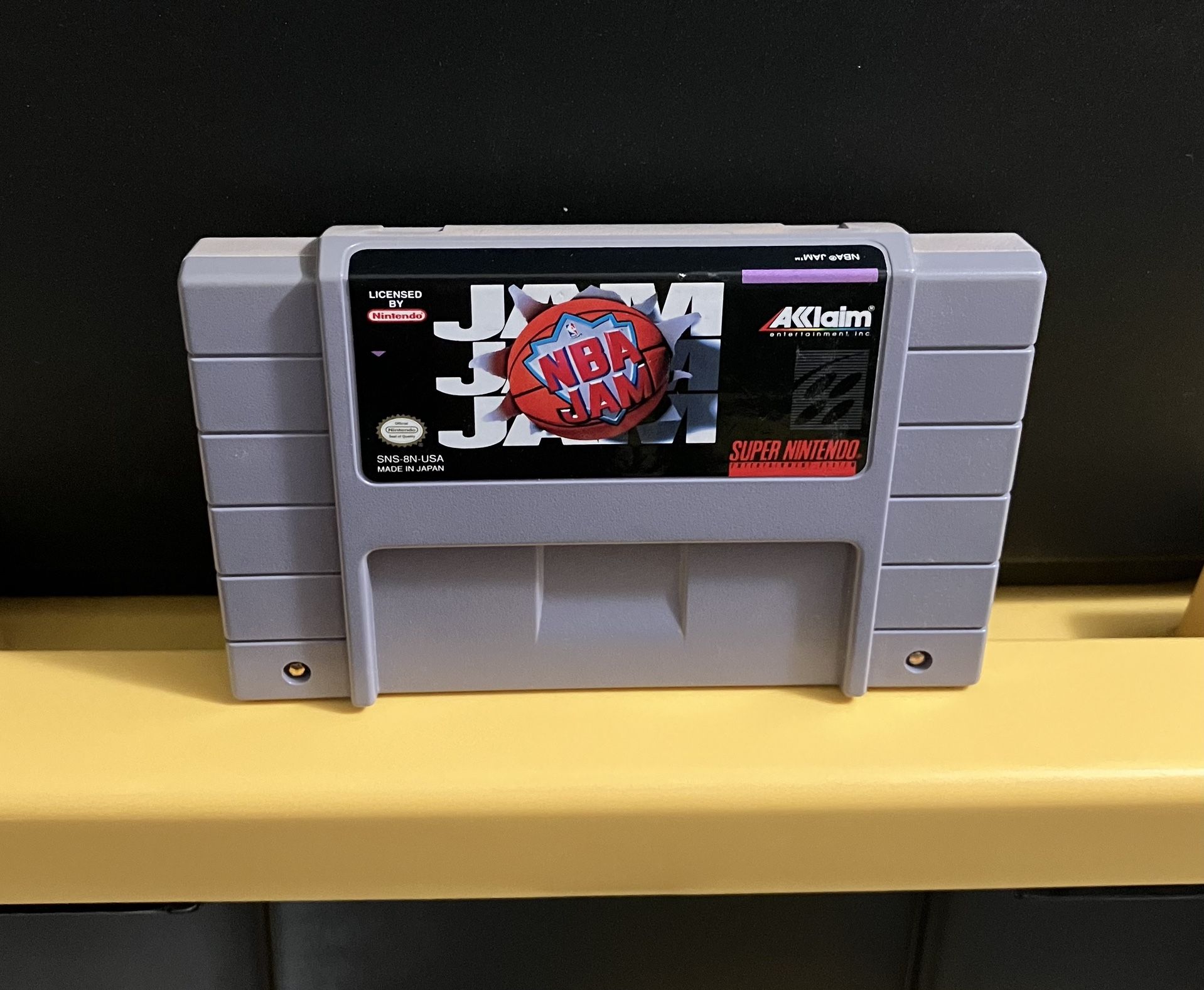 NBA Jam for Super Nintendo Entertainment System video game console cartridge SNES