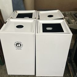 Recycling and trash bins
