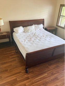 Solid Wood King Bed
