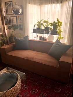 Brown Corduroy Couch