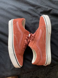 Salmon suede vans. Brand new size 9.5 Never worn!