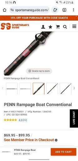 Pen Rampage Fishing Rod
