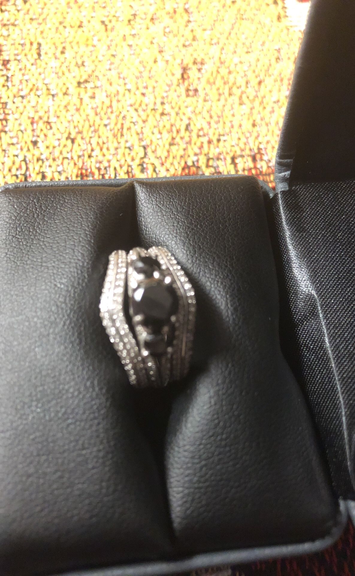 Zales Black Diamond Ring 3ct