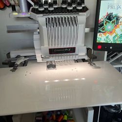 Brother PR1050X Embroidery Machine - 10 needle - Extras!!
