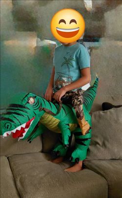 Tasanor Ride Raptor Costume Child 2-3 Years