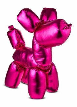 Pink ballon animal large plush
