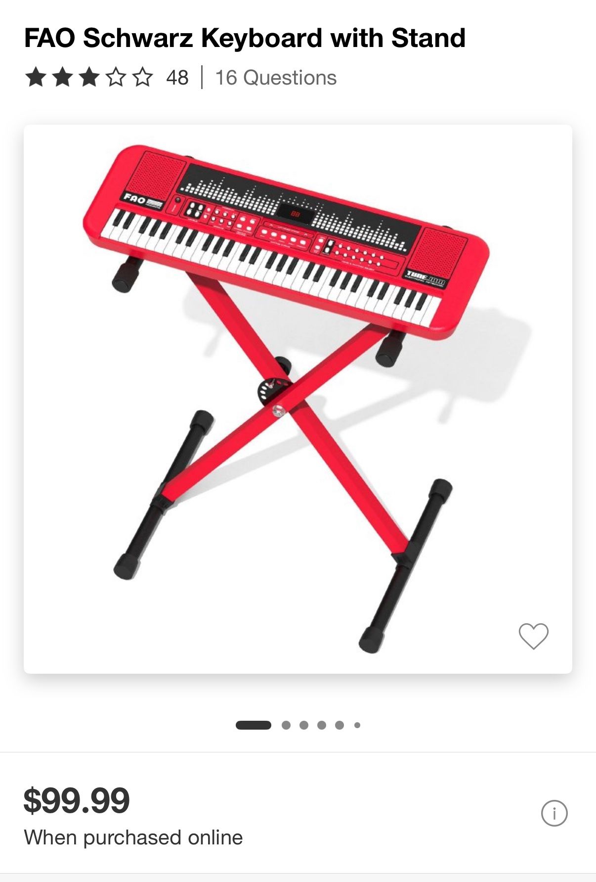 FAO Schwarz Guitar Or Piano BNIB