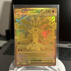 Pokemon Mega Lucario Ex Hyper Gold Rare