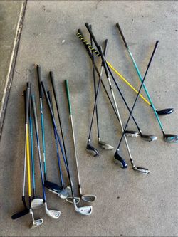 17 Youth / Junior Golf Club Bundle (U.S. Kids, Dunlop, Maxfli, Titleist, Hybrids, Putters)