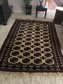 Afghan bokhara rug Antique 5.6 X 8