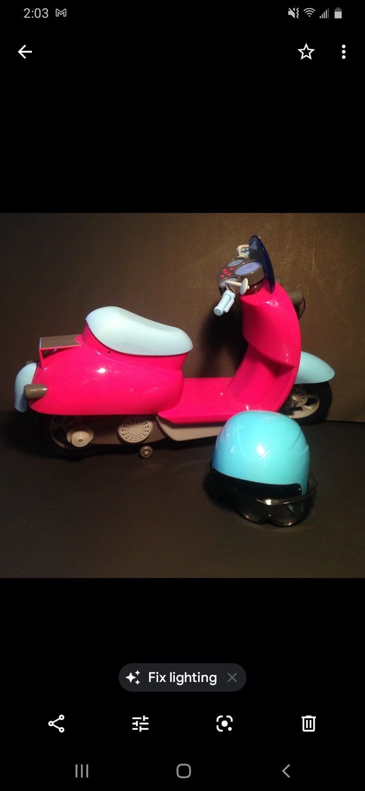 OG 18" Doll Moped Motorcycle Fits American Girl