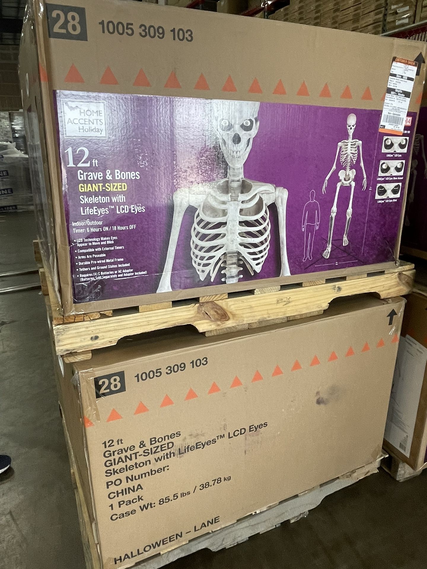 12 Foot Halloween Skeleton Instagram Famous Decor Home Depot