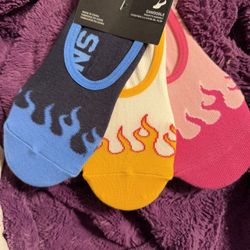 Woman / Girls 6.5-9 Vans 3 Pk Nwt No Show Socks 