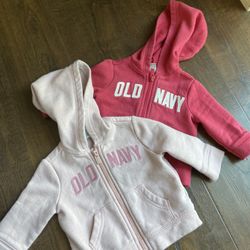2 Old Navy Hooded Zip Sweatshirts