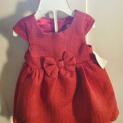 Red Christmas Dress 12months