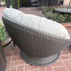 Wicker outdoor chair