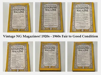 Vintage National Geographic Magazines - 1920s - 1960s