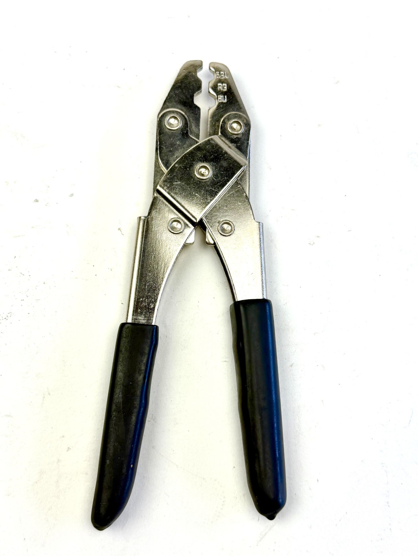 Vintage Crimping Tool Wire Strippers Black Rubber Handles 59U, RG, 6U