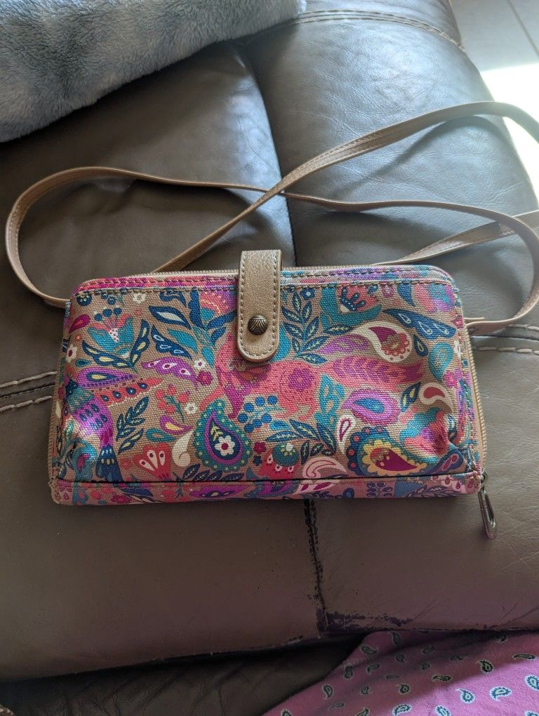 Sakroots Crossbody Wallet Bag With Large Phone Holder