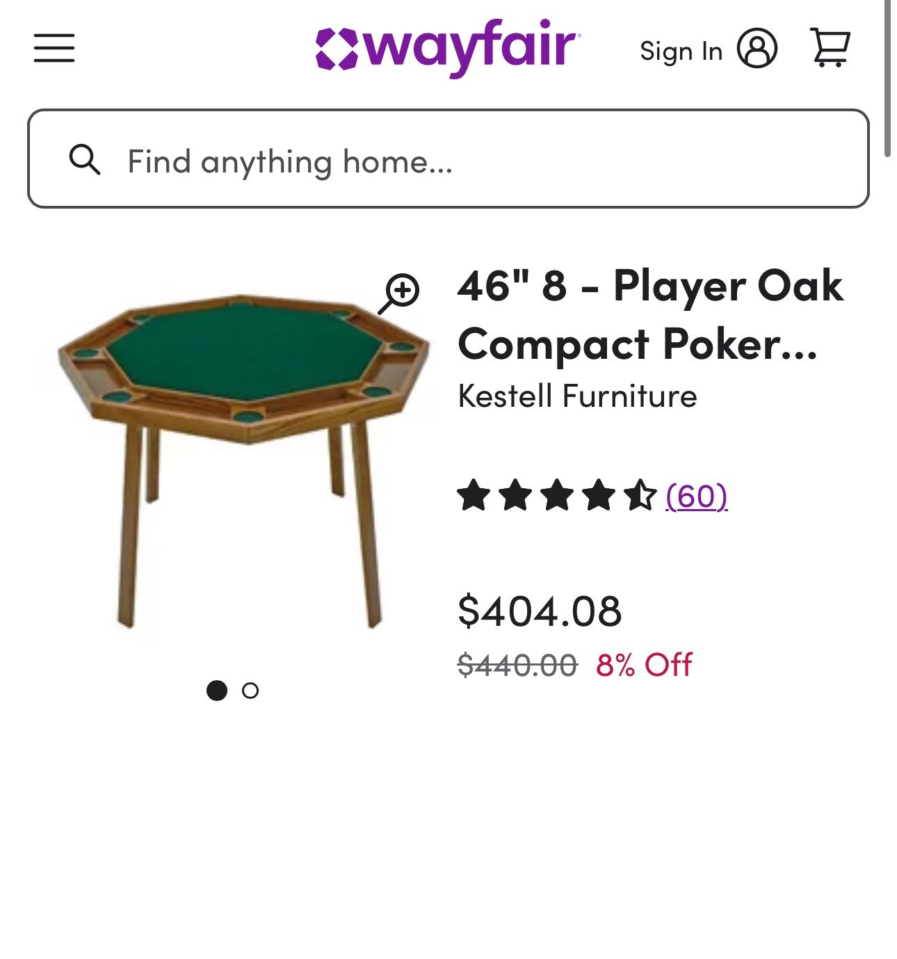 Poker Table