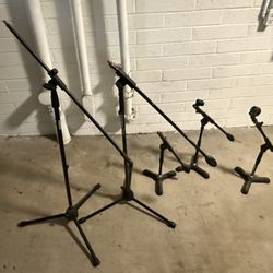 Microphone Stands. Boom, Drum, Instrument Mic Stand