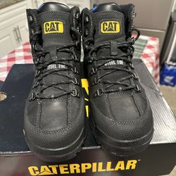 Caterpiller Men Threshold Waterproof Steel Toe Boots 11 W 