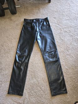 Heavy duty Buffalo leather pants. Size 32. 