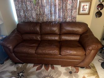 Beautiful 4 piece Genuine Leather living room set