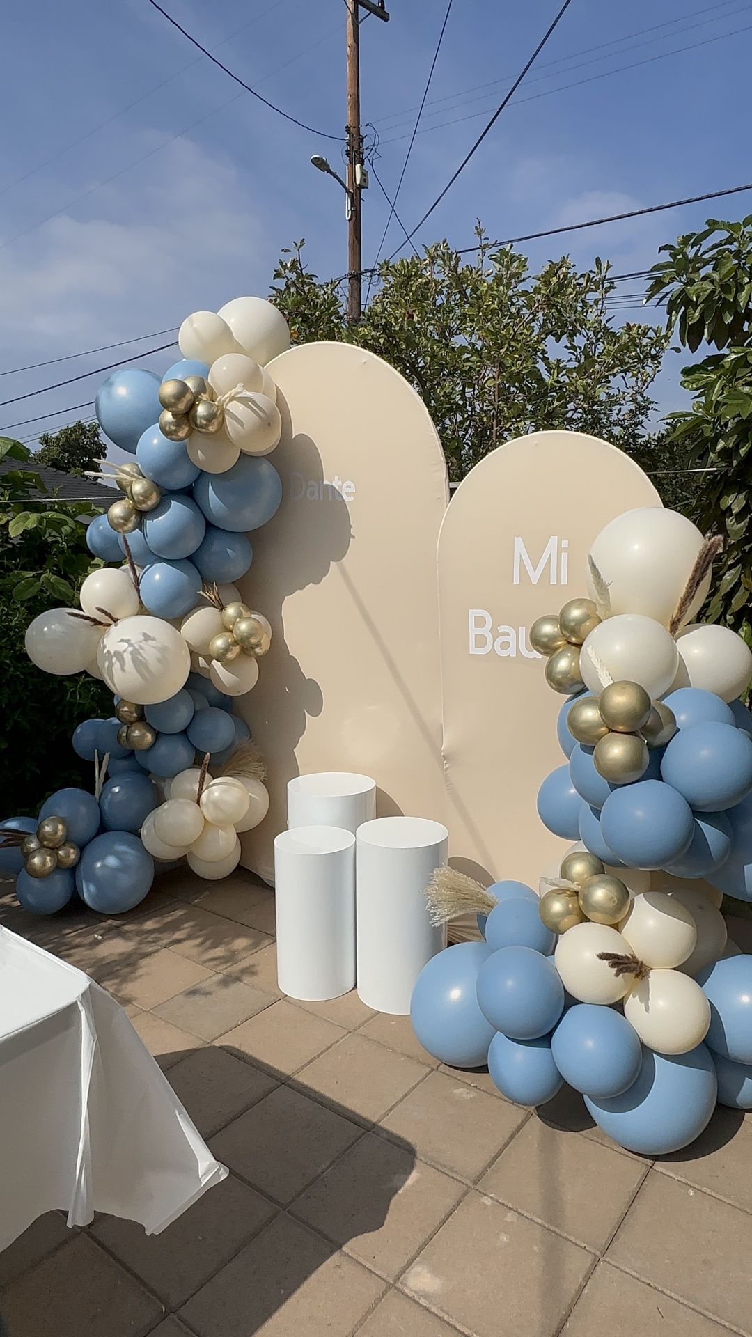Baptism Balloon Garland