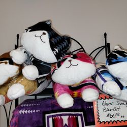 Native Print Cat Plushie's 