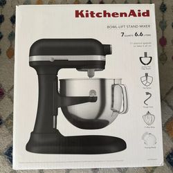 KitchenAid Mixer 7qt 7 Quart Bowl-Lift Stand Mixer (Cast Iron) BRAND NEW SEALED!