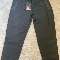 SPYDER Men's X Large Black ZIP Pockets ACTIVE Quick Dry Stretch JOGGERS New XL