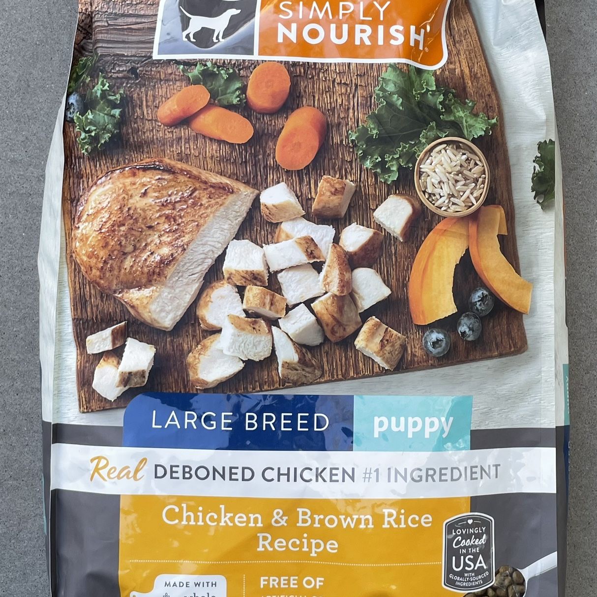Simply nourish large breed puppy clearance food
