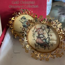 Hummel Gold Christmas Ornaments