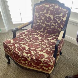 Vintage French Louis XV Style Bergere Arm Chair Good Condition