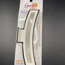 Goody Sport Ouchless Claw Hair Clip White 5.5 Extra Inner Teeth SlideProof Grip