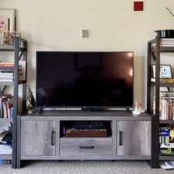 Entertainment Center with TV console and 2 Bookshelves 