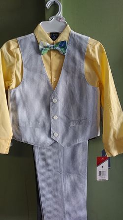 Traje de niño/ set de 4 piezas/ talla 6 regular/