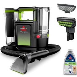 BISSELL® Little Green® Max Pet SmartMix Portable Carpet and Upholstery Deep Cleaner, Car/Auto Detailer, with SmartMix Technology, Self-Cleaning Tough 