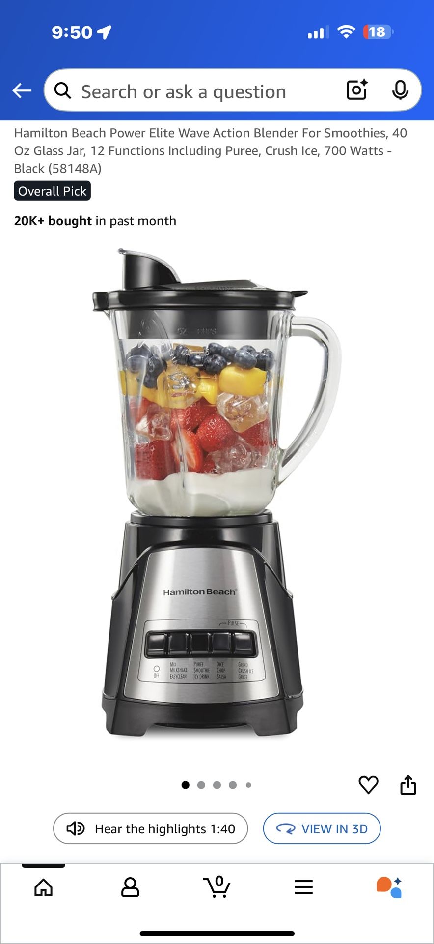 Hamilton Beach Blender