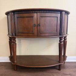 Classic, Half Moon, Walnut console Table $150 OBO