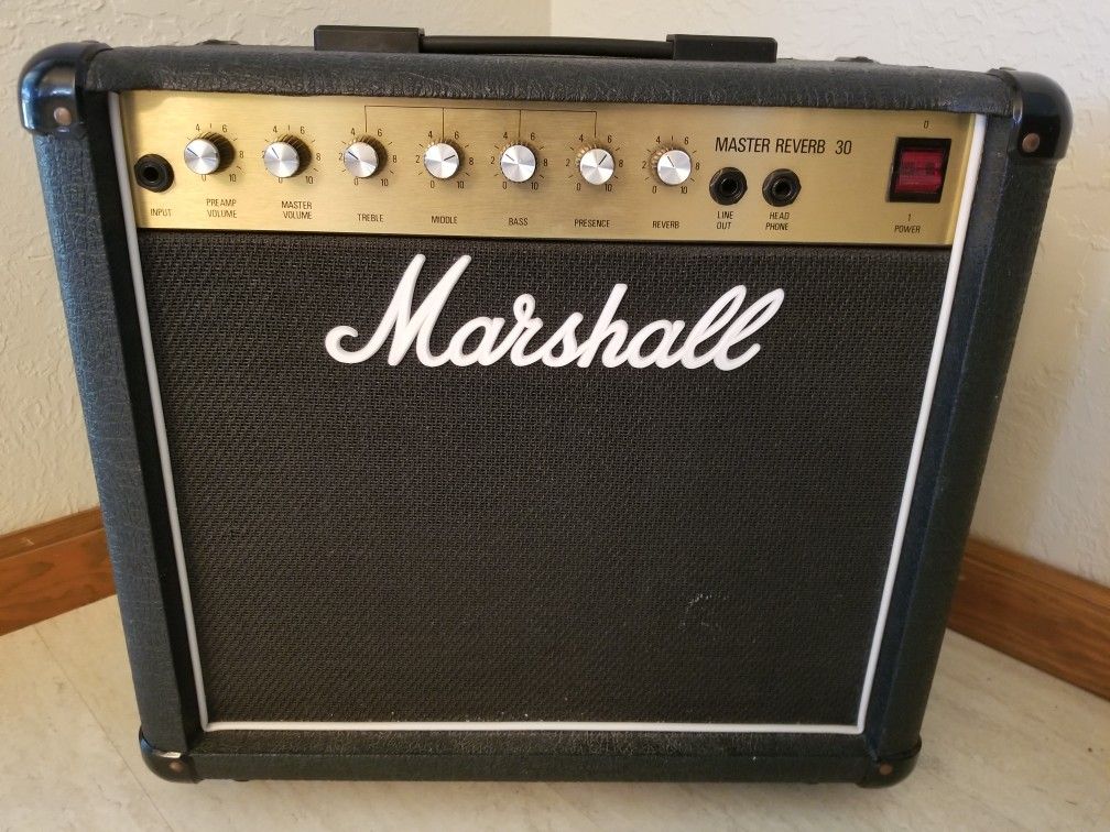 1988 Marshall Master Reverb 30 - 1X12" Guitar Combo Amplifier - Trades?