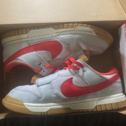 Nike Dunks Lows Red And White 