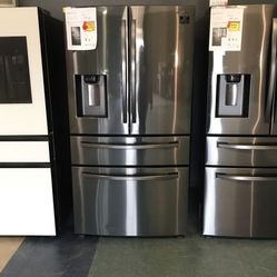 Samsung Counter Depth French Door Refrigerator With Water Dispenser And Ice Dispenser With Flexzone Drawer ✅