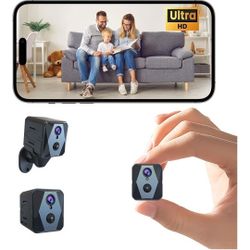 Compact Indoor 4K Hidden Camera, Mini Camera, Real-Time Recording